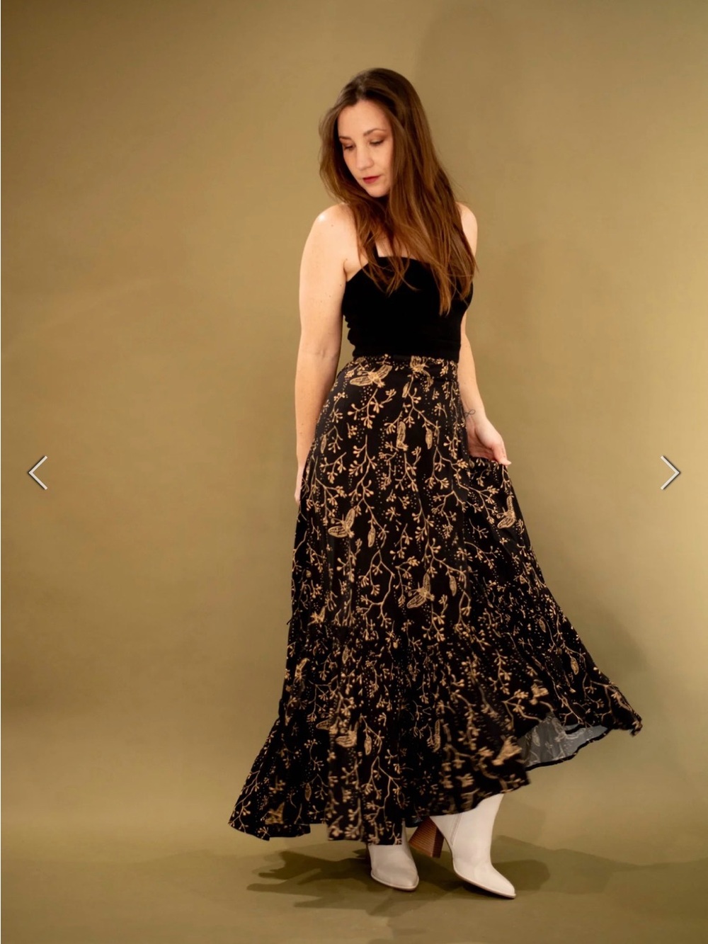 New Simka Sol Coyote Wrap Skirt In Hawk Moth Sz XS